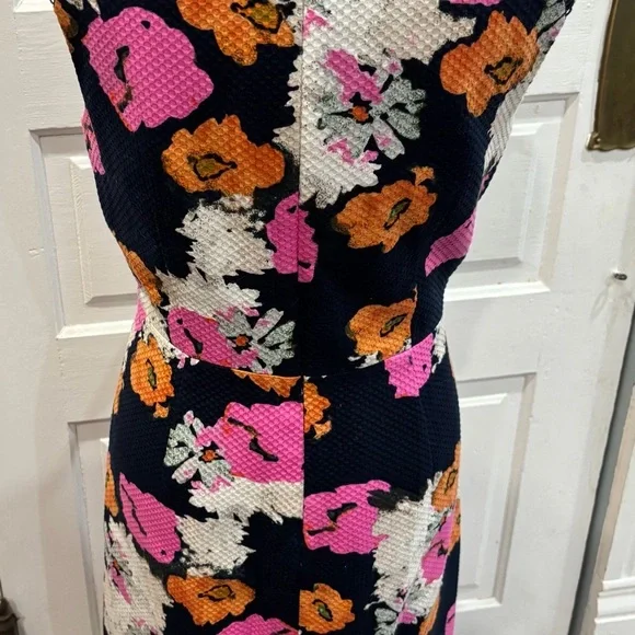 j crew portfolio petunia print in elenore floral navy Shift Dress Sz 10 Rn77388 - Picture 6 of 10